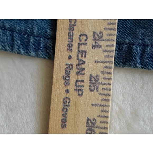 VTG Bobbie Brooks Small 4/6 Soutache Embroidered Cowgirl Sleeveless Denim Vest - Picture 5 of 6